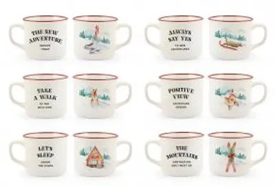 Immagine prodotto di H&H Set 6 Tazze Tè Mountain Assortite Cc 220