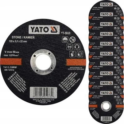 Produktbild von Yato Stein Trennscheibe 125x3.2 mm 10 Stück