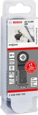 Image de Bosch AIZ 32 APB + 1 EXPERT MultiMax AIZ 32 APIT 11 pcs. jeu de lames pour outils multifonctions ( 2608666153 )