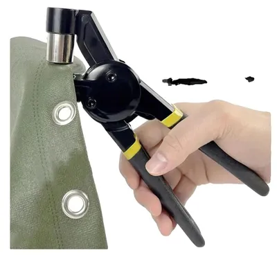 Image de Kit d'outils pour œillets, œillets de 10 mm, comprenant un poinçon et un outil à œillets