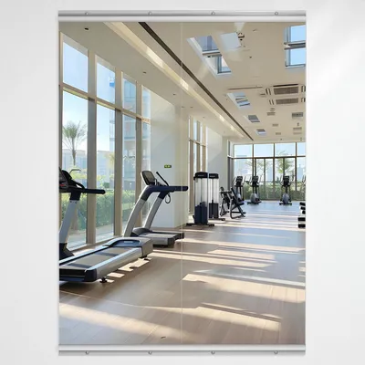 Produktbild von Ganzkörperspiegel 2 Stück 140x52cm, Wandspiegel Fitness, Tanz, Yoga, Gehärtetes Glas, Rahmenlos