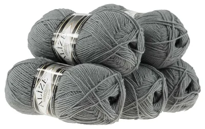 Strickgarn ALIZE SUPERLANA KLASIK grau