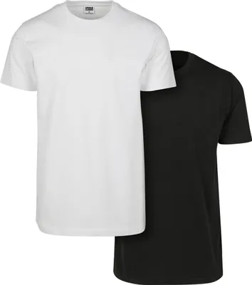 Obrázek produktu pro Pánské tričko Urban Classics Basic Tee 2-Pack black/white - 3XL