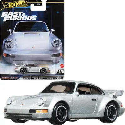 Produktbild von Mattel HNW46; HRT97 - Hot Wheels Premium Fast & Furious - 3/5 - Porsche 911 Carrera RS 3.8