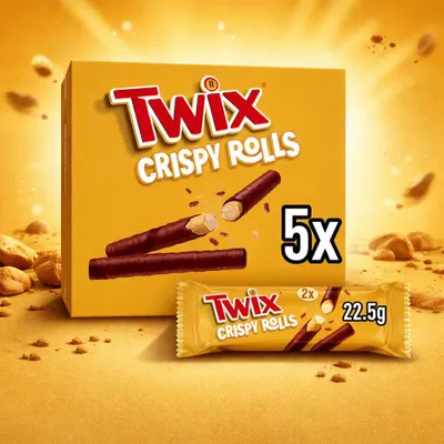 Produktbild von Twix Crispy Rolls 5 Pack 112,5g