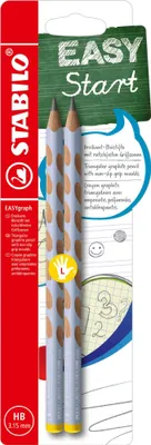 Produktbild von STABILO EASYgraph Pastel L HB 2er Blister pastellblau