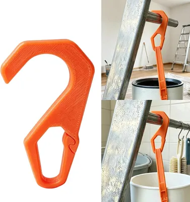 Produktbild von Werkzeugzugang, Leiterhaken und geformter Gebrauchsorganizer im 10er-Pack mit offener Struktur für die Instandhaltung zu Hause und die Farbvorbereitung, Werkzeughalter an der Leiterseite für Pinsel