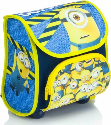 Produktbild von Minions Schulranzen für Kinder – Bunter Rucksack mit beliebten Figuren