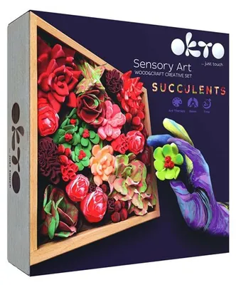 Okto clay 3D DIY Kunstwerk met foamklei, Passion, 10011,