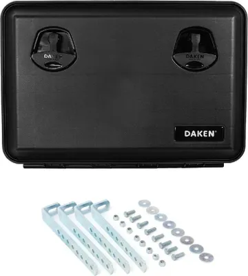 Produktbild von DAKEN JUST 81104 Werkzeugkasten 70l Staukasten 600x415x460 mm für LKW Anhänger inkl Halterungen robuste Box für Unterflurmontage spritzwassergeschützt