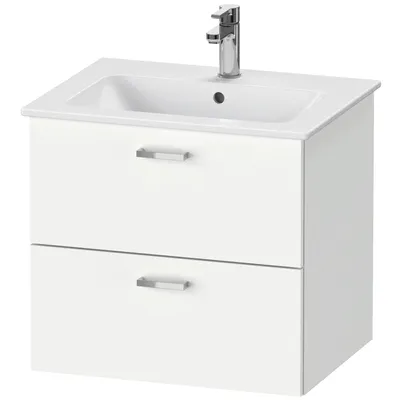 Image de Duravit XBase meuble sous-lavabo mural L:60 cm avec 2 tiroirs, XB612001818