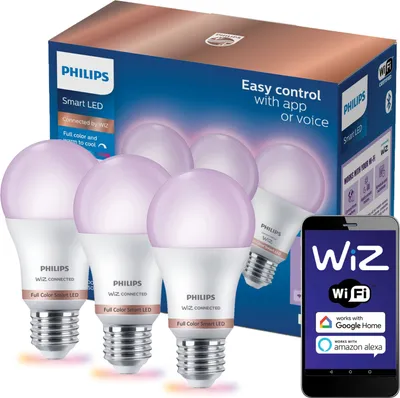 Obrázok produktu pre Philips 8720169204423, Wi-Fi/Bluetooth, Biela, Wi-Fi 4 (802.11n), 802.11b, 802.11g, LED, Plast, E27