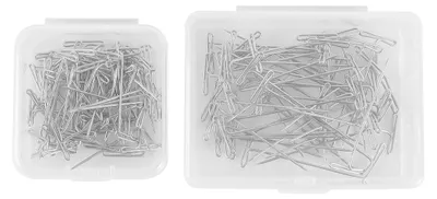 T-Nadeln für Perücken, 100 Stück, 27/38 mm, silber