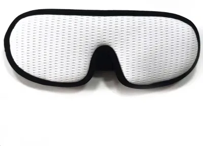 Produktbild von Superweiche Schlafmaske – Weiße Schlafmaske – Reisemaske – Augenmaske – Verdunkelung – Dicke Schlafmaske – Weiß – CHPN
