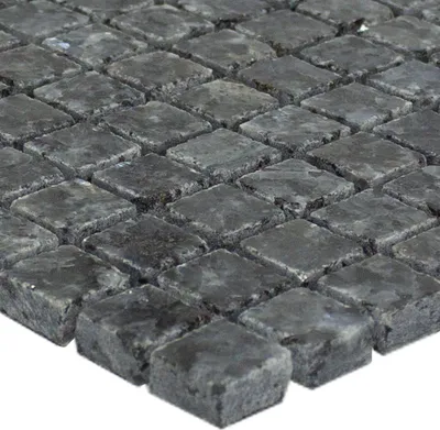 Produktbild von Naturstein Mosaikfliese Dingxi Schwarz
