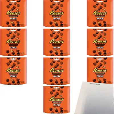 Produktbild von Reese's Peanut Butter Cups Minis VPE (10x90g Karton) + usy Block