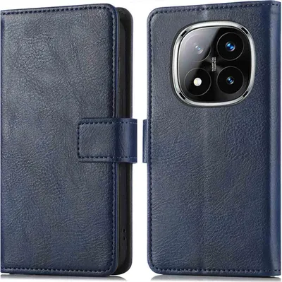 Zdjęcie produktu dla imoshion Luxe Bookcase dla Xiaomi Redmi Note 14 Pro (4G) - ciemnoniebieski