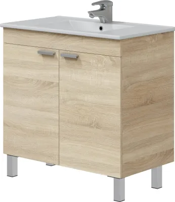 Produktbild von Waschtisch-Set >ECO KIT< in Canadian Eiche - 80x80x45 (BxHxT)