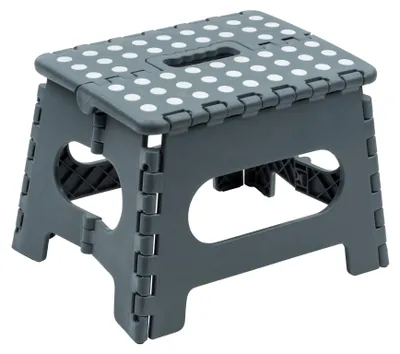 Produktbild von Maximex Klapptritt Allstar Grau 29 x 22 x 22 cm – faltbar, rutschfest, 150 kg