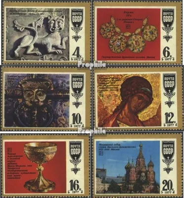 Produktbild von Briefmarken Sowjetunion 1977 Mi 4655-4660 (kompl.Ausg.) postfrisch Altrussische Meisterwerke
