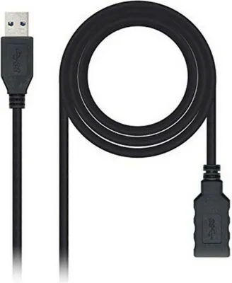 Obrázek produktu pro Kabel USB 3.0 A na USB-A NANOCABLE 10.01.0902BK 2 m
