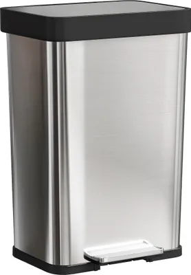 Produktbild von 60-Liter-Edelstahl-Treteimer mit Soft-Close-Deckel