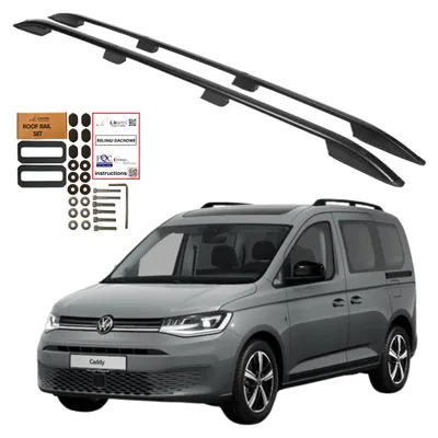 Obrázok produktu pre Strešné lyžiny VOLKSWAGEN CADDY FORD TRANSIT CONNECT LONG 2020- ČIERNA