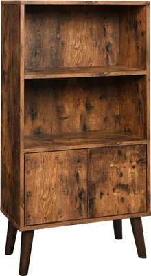Produktbild von Retro-Bücherregal mit Türen, 60 x 30 x 120 cm