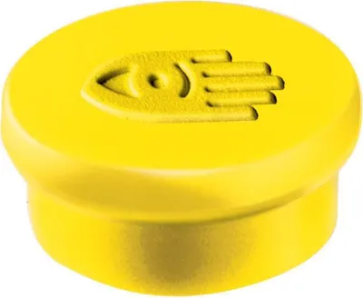 Produktbild von Haftmagnete 10mm Durchmesser gelb VE=48x10 Stück