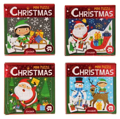 Image de Wins Holland Minipuzzle Noël, 24 pièces.