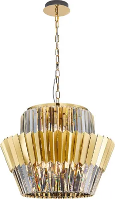 Image de Lustre en cristal glamour doré Donna 12xE14 40W Milagro