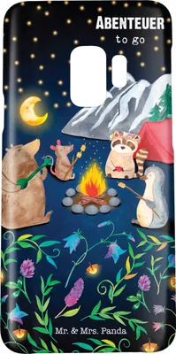 Produktbild von Mr. & Mrs. Panda Samsung Galaxy S9 Handyhülle Camping Freunde - Gelb Pastell - Geschenk, Hülle, Cover, Handy Schutzhülle, Smartphone, Lustige Sprüche