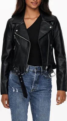 Produktbild von ONLY 15232135, Weiblich, Erwachsener, Regular fit, Baumwolle, Polyester, Polyurethan (PU), Schwarz