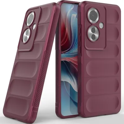 Produktbild von Handyhülle für Oppo Reno11 F Weich TPU Silikon Stossfest Anti-rutsch Hülle bordeaux