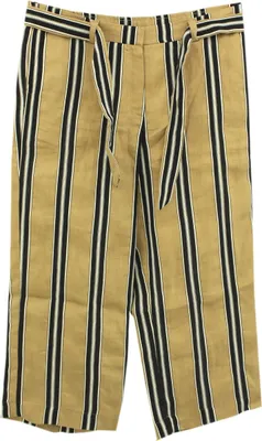 Produktbild von 30473 Gerry Weber, 07. Aug, 7/8 Damen Jeans Hose, Leinenmischgewebe, braun gestreift, D 44 W 34