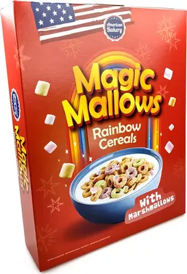 Produktbild von American Bakery - Magic Mallows Rainbow Cereals With Marshmallows 200g