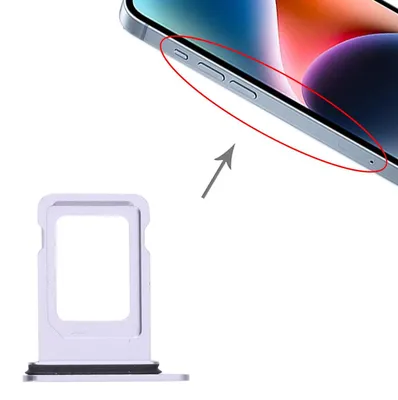 Immagine prodotto di Adattatore porta scheda SIM + vassoio porta scheda per Apple iPhone 14 Plus ricambio viola