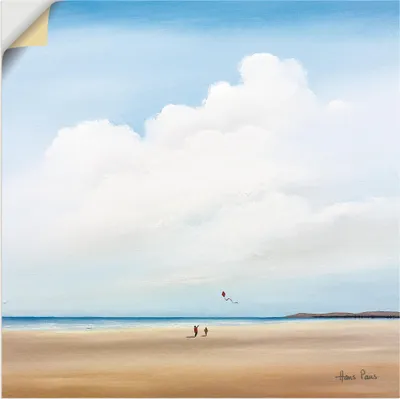 Produktbild von ARTland Wandbild, selbstklebend Am Strand entlang II Größe: 40x40 cm