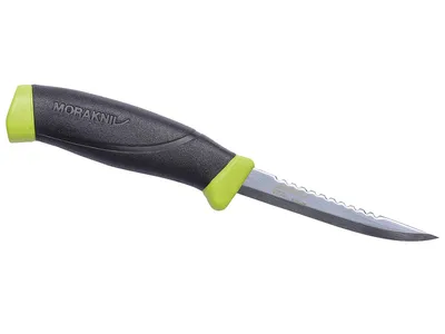 Immagine prodotto di Morakniv Companion Fishing Scaler 098, camper/scout, punto di arresto, acciaio inox, elastomero termoplastico (TPE), verde, 1 utensile