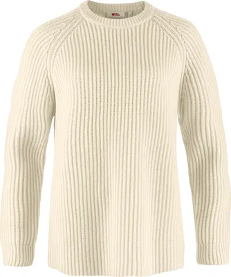 Produktbild von Fjällräven Damen Övik Rib Sweater Chalk White S