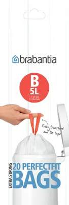 Immagine prodotto di Sacchetti spazzatura bagno 5 l bianco BRABANTIA