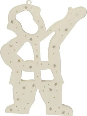 Produktbild von Weihnachtsbeleuchtung - Weihnachtsmannfigur mit 20 LEDs, weiß, netzbetrieben