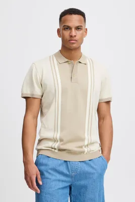 Image de Chemise polo pour hommes BHPolo, modèle polo, col polo, fermeture à 2 boutons, 100% coton, coupe classique