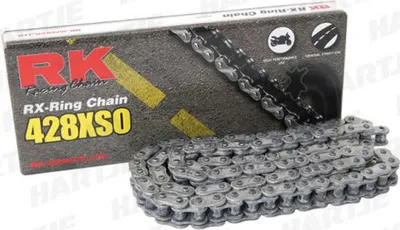 Obrázek produktu pro RK chain 428 Xso 124 N šedá/šedá Otevřeno