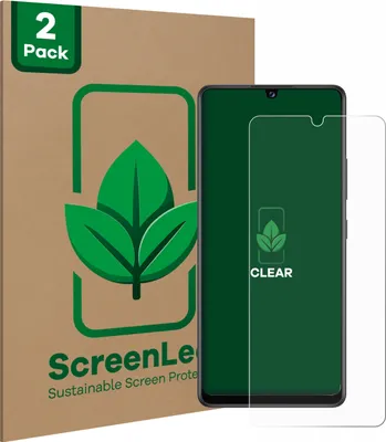 Produktbild von 2x ScreenLeaf Schutzfolie für Samsung Galaxy A42 5G nachhaltiger Displayschutz Display Schutz Folie Klar Transparent
