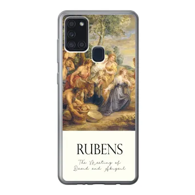 Produktbild von MuchoWow® Handyhülle Schutzhülle Hülle für Samsung Galaxy A21s Rubens - Kunst - Die Begegnung von David und Abigail Silikon Softcase Handy Hülle - Hartschale