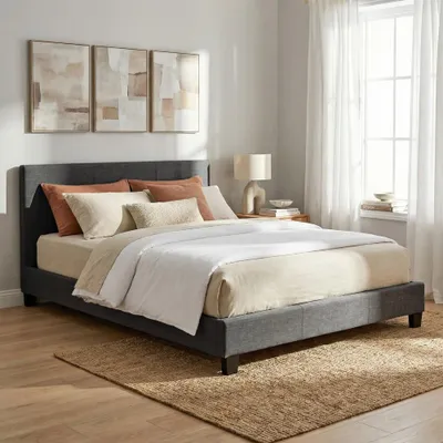 Produktbild von Bett DUBLIN mit Lattenrost/ Bett 140x200 - Dunkelgrau