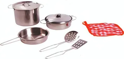 Produktbild von Home and Kitchen Edelstahl Kochgeschirr Set 8 Stück