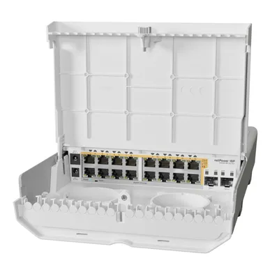 Zdjęcie produktu dla Mikrotik netPower 16P, L2/L3, Gigabit Ethernet (10/100/1000), Obsługa PoE
