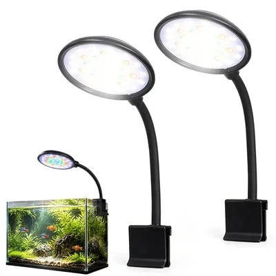 Productafbeelding van 2 stuks led-aquariumlampen, mini-klemlamp, 7 W